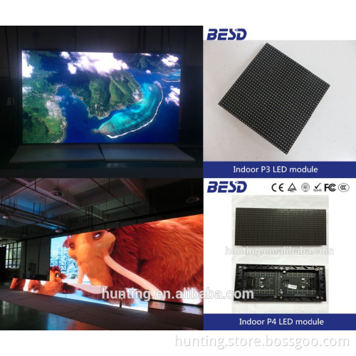 Aluminum die casting P2.5 P3 P4 indoor led screen stage led video wall panel for concert